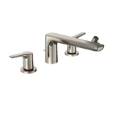 TOTO GS Four-hole Deck-Mount Roman Tub Filler Trim with Handshower, Polished Nickel, Brass, TBG03202U#PN