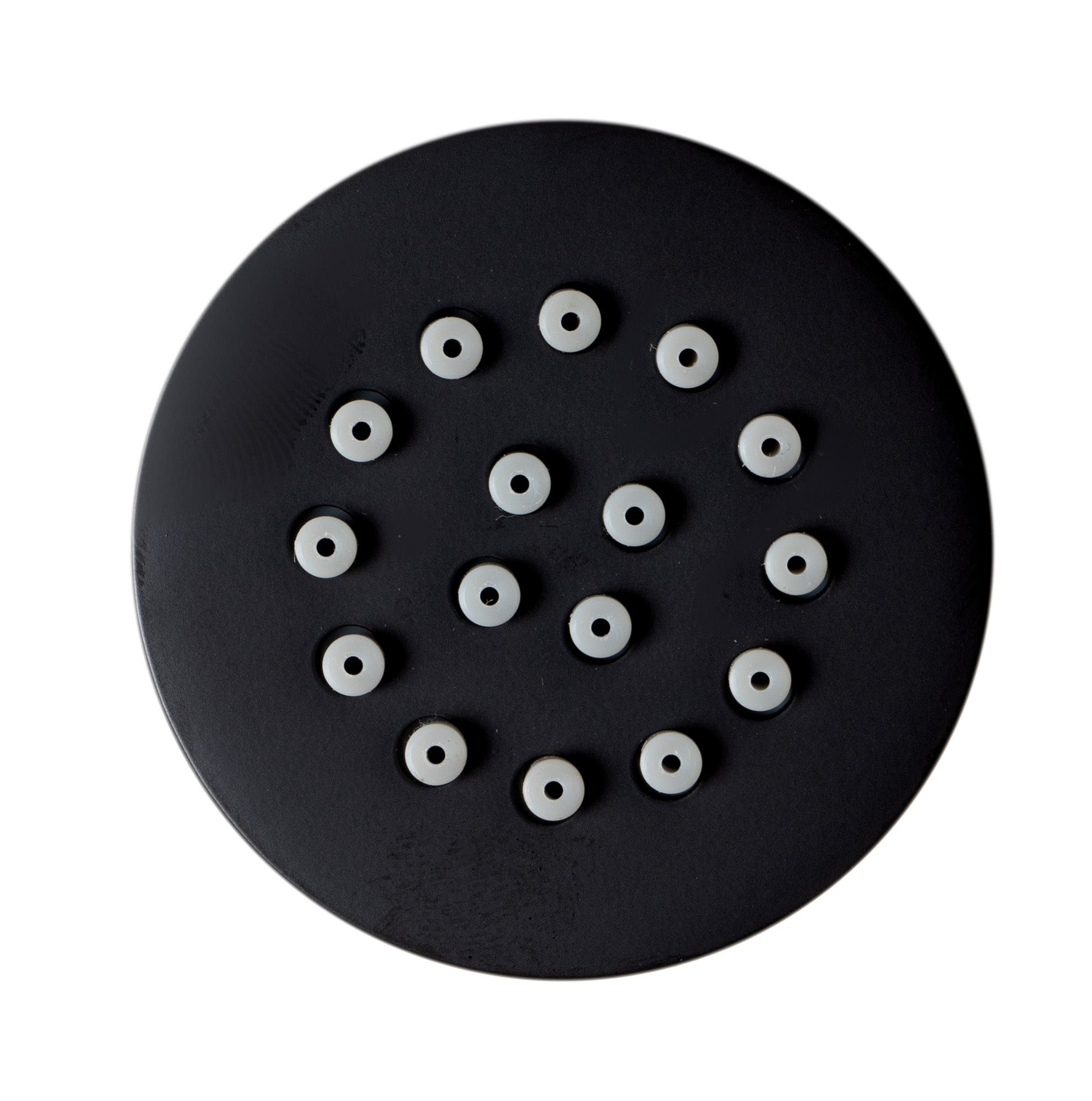 ALFI brand AB3830-BM Black Matte 2" Round Adjustable Shower Body Spray, Brass