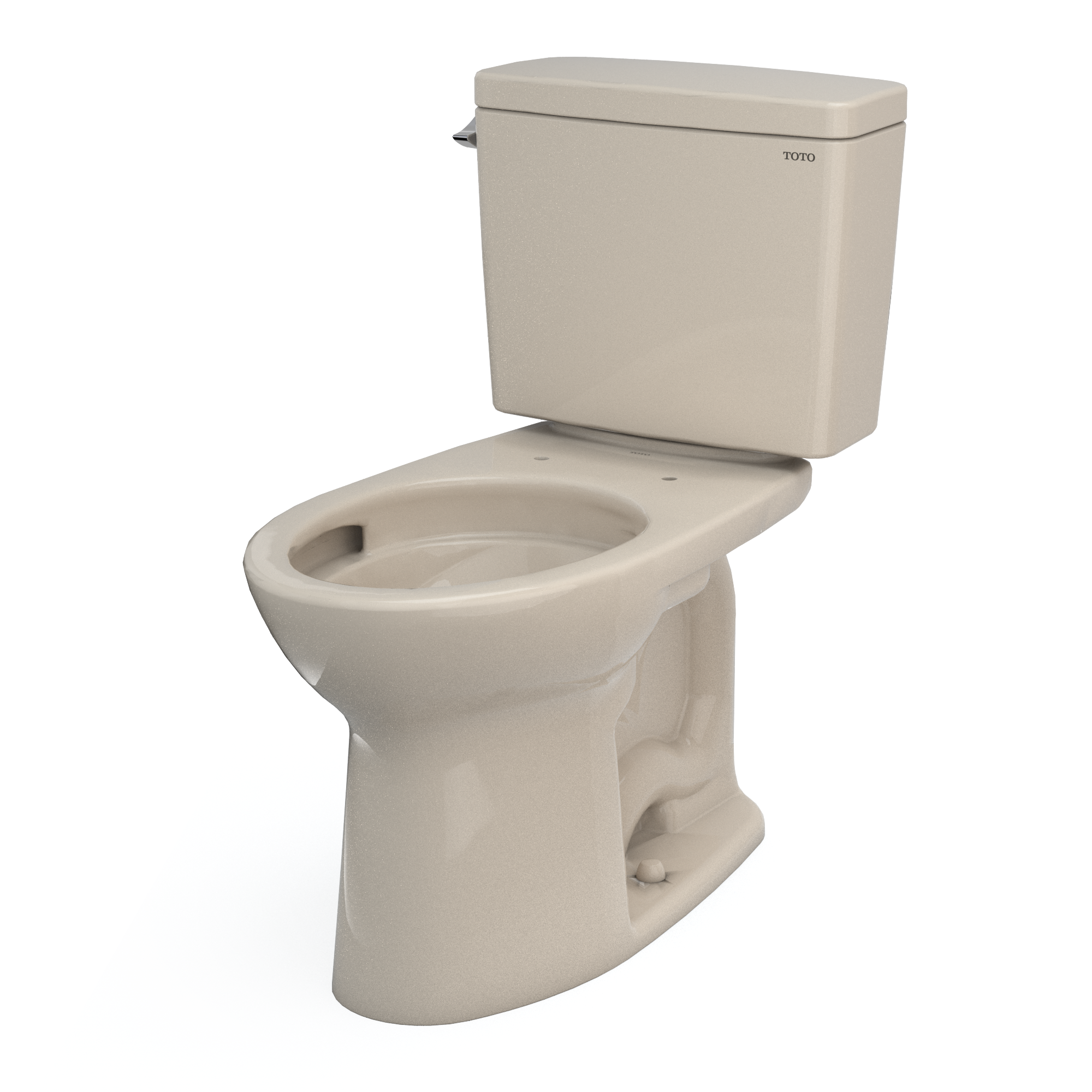 TOTO Drake Two-Piece Elongated 1.6 GPF Universal Height TORNADO FLUSH Toilet with CEFIONTECT, Bone, Vitreous China, CST776CSFG#03