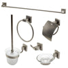 ALFI brand Brass, AB9509-BN Brushed Nickel 6 Piece Matching Bathroom Accessory Set