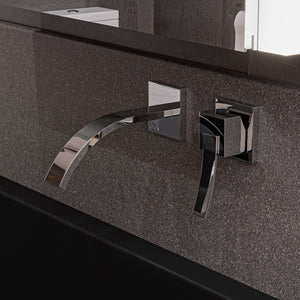 Alternate Image for ALFI Polished Chrome Single Lever Wallmount Bathroom Faucet, AB1256-PC