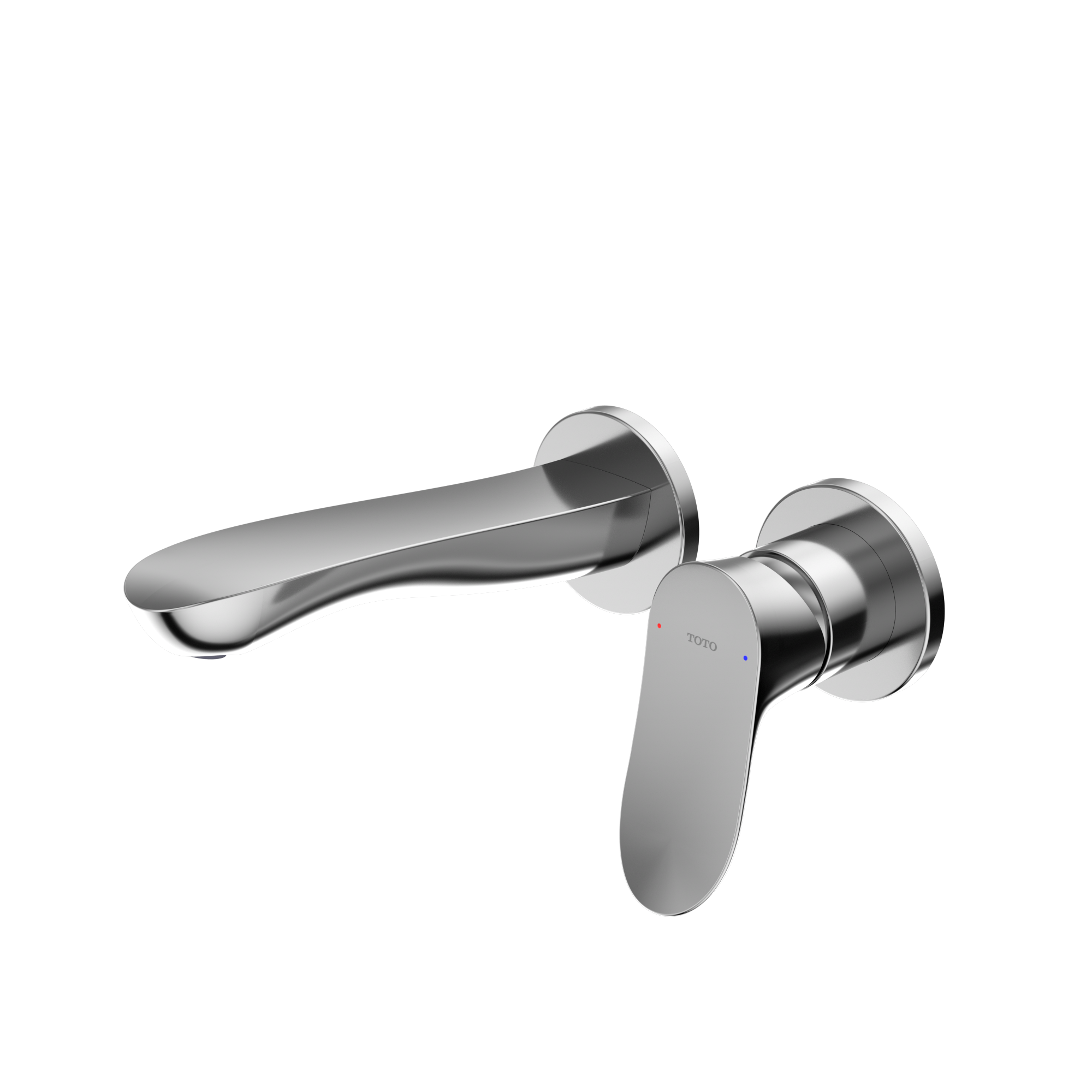 TOTO GO 1.2 GPM Wall-Mount Single-Handle Bathroom Faucet with COMFORT GLIDE Technology, Polished Chrome, Brass, TLG01310UA#CP