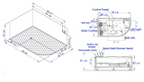 Eago 71" Acrylic Corner Oval Bathtub, White, AM124ETL-R