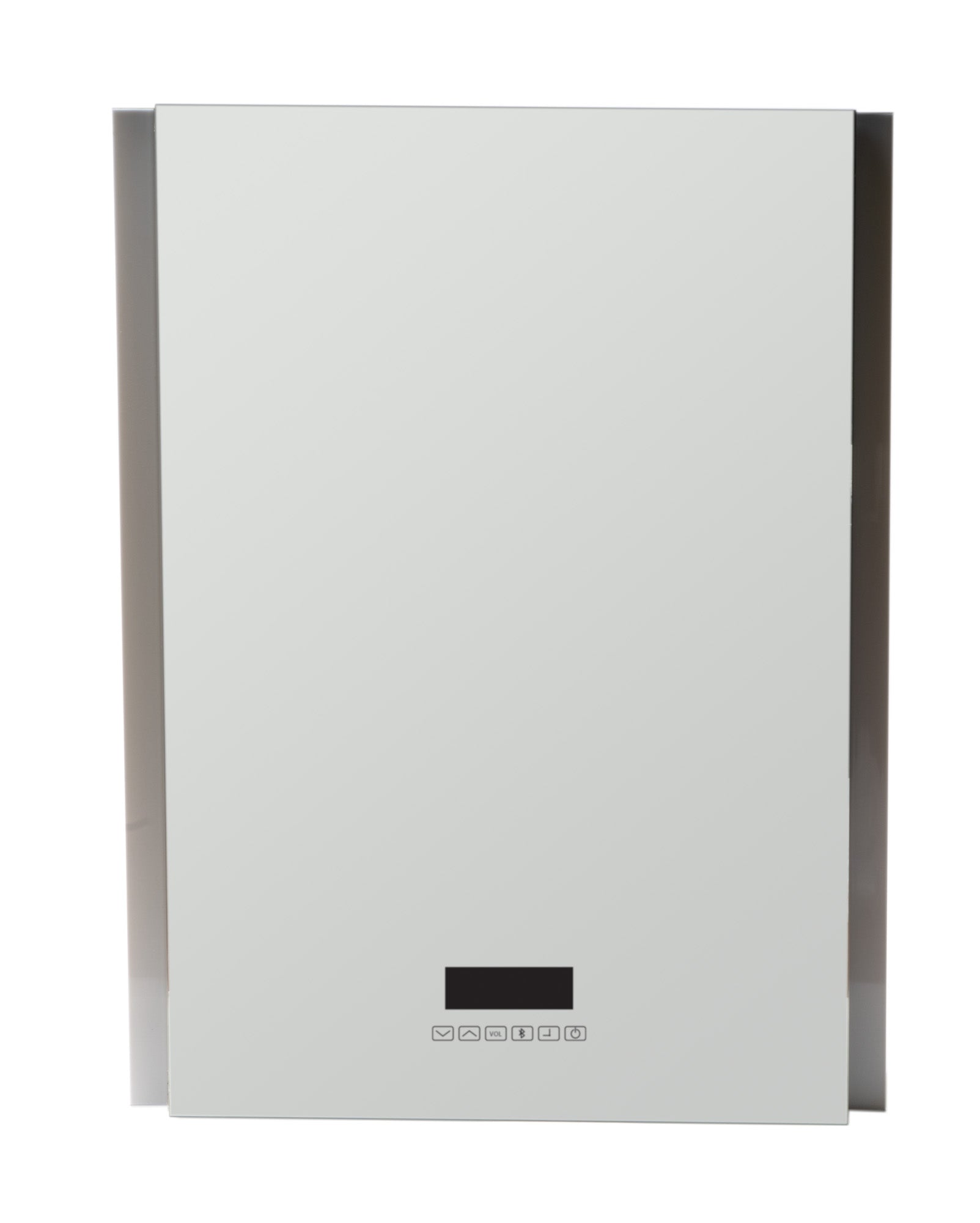 ALFI brand ABMC2432BT 24" x 32" Single Door LED Light Bluetooth Medicine Cabinet, Aluminum, Gray
