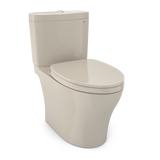 TOTO Aquia IV WASHLET+ Two-Piece Elongated Dual Flush 1.28 and 0.9 GPF Toilet with CEFIONTECT, Bone, Vitreous China, MS446124CEMGN#03