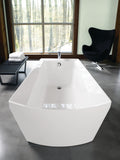 Toto 72" Cast Acrylic Soire Freestanding Tub Bathtub with Grab Bar, Cotton White, ABF964N#01DCP