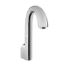 TOTO Gooseneck Wall-Mount ECOPOWER 0.35 GPM Electronic Touchless Sensor Bathroom Faucet with Mixing Valve, Polished Chrome, Brass, TEL163-D20EM#CP