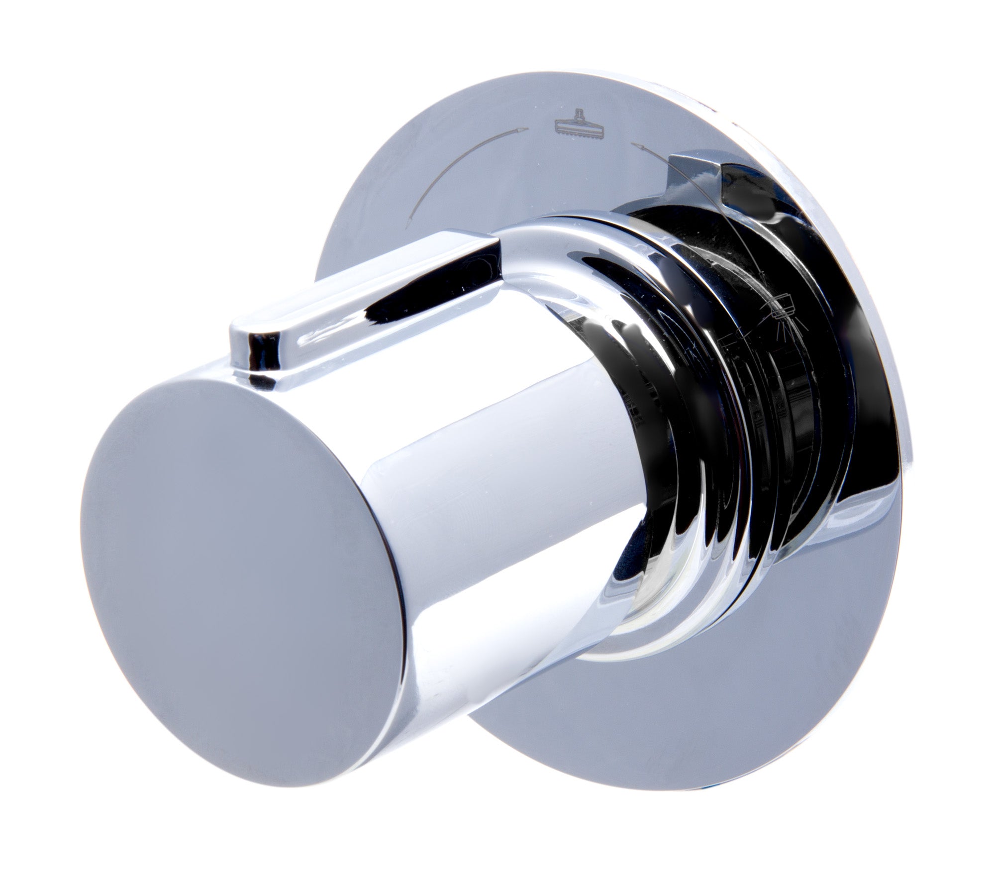 ALFI brand AB9101-PC Polished Chrome Modern Round 3 Way Shower Diverter, Brass