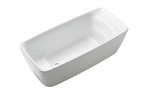 Alternate Image for Toto 67" Galaline Reinforced Marble Flotation Freestanding Soaker Bathtub with, Gloss White, PJY1724PWEU#GW