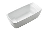 Toto 67" Galaline Reinforced Marble Flotation Freestanding Soaker Bathtub with, Gloss White, PJY1724PWEU#GW