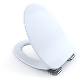 TOTO SoftClose Ultra Slim, Non-Slamming Toilet Seat and Lid, Cotton White, Urea Resin, SS234#01