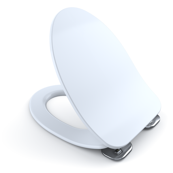 TOTO SoftClose Ultra Slim, Non-Slamming Toilet Seat and Lid, Cotton White, Urea Resin, SS234#01