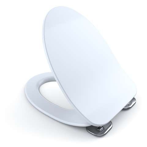 TOTO SoftClose Ultra Slim, Non-Slamming Toilet Seat and Lid, Cotton White, Urea Resin, SS234#01