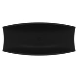 ALFI brand 71" Solid Surface Resin Free Standing Oval Bathtub, Hammock Style, Black Matte, AB9992BM