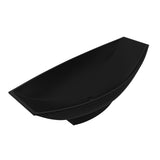 ALFI brand 71" Solid Surface Resin Free Standing Oval Bathtub, Hammock Style, Black Matte, AB9991BM