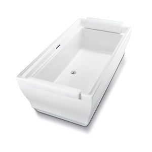 Alternate Image for Toto 72" Cast Acrylic Aimes Freestanding Tub Bathtub, Cotton White, ABF626N#01DCP