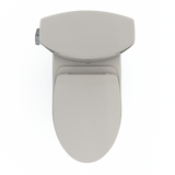 TOTO Drake II Two-Piece Elongated 1.28 GPF Universal Height Toilet with CEFIONTECT and SS124 SoftClose Seat, WASHLET+ Ready, Sedona Beige, Vitreous China|Plastic, MS454124CEFG#12