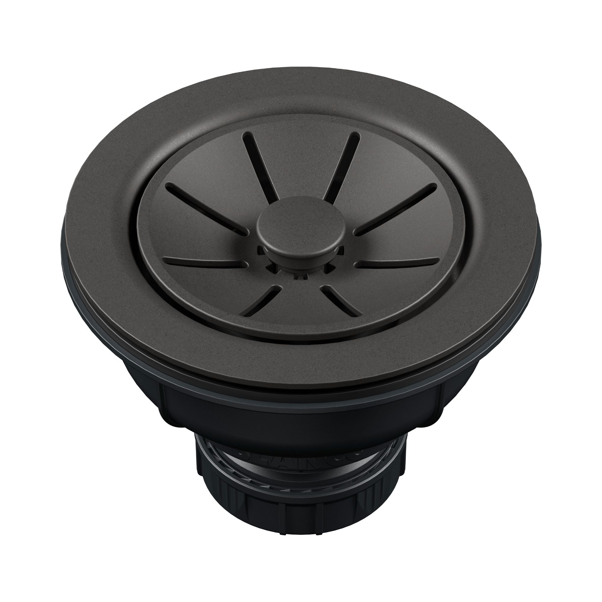 Blanco Essential Silgranit Color-Matched 3.5" Basket Strainer Drain with Turn-to-Close Design - Cinder