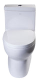 EAGO Porcelain, White, TB359 Dual Flush One Piece High Efficiency Low Flush Ceramic Toilet