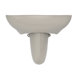 TOTO Prominence Oval Wall-Mount Bathroom Sink with CEFIONTECT and Shroud for 4 Inch Center Faucets, Bone, Vitreous China, LHT242.4G#03