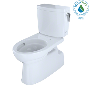 Alternate Image for TOTO Vespin II 1G Two-Piece Elongated 1.0 GPF Universal Height Skirted Toilet with CEFIONTECT and Right-Hand Trip Lever, Cotton White, Vitreous China, CST474CUFRG#01