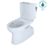 TOTO Vespin II 1G Two-Piece Elongated 1.0 GPF Universal Height Skirted Toilet with CEFIONTECT and Right-Hand Trip Lever, Cotton White, Vitreous China, CST474CUFRG#01