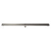 ALFI brand ABLD47D 47" Stainless Steel Linear Shower Drain with Groove Lines, Grey