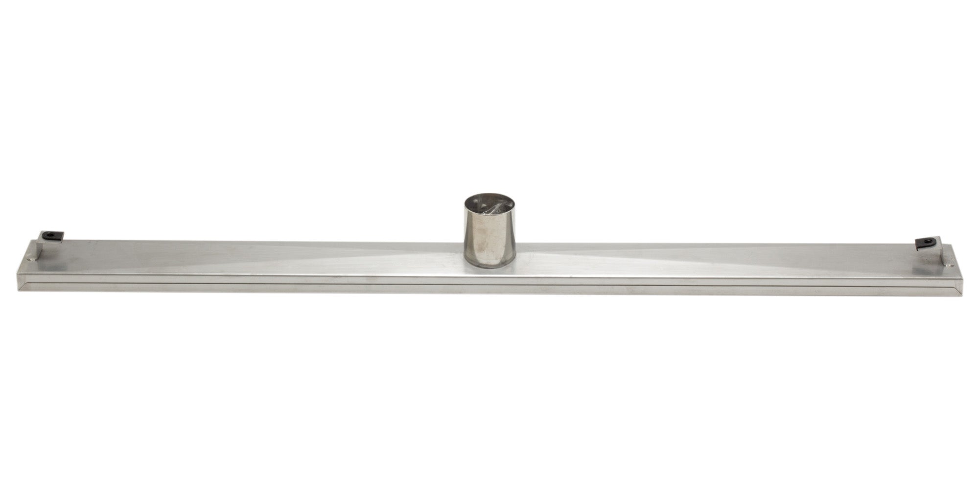 ALFI brand ABLD36D 36" Modern Stainless Steel Linear Shower Drain with Groove Lines, Grey
