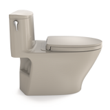 TOTO Nexus 1G One-Piece Elongated 1.0 GPF Universal Height Toilet with CEFIONTECT and SS124 SoftClose Seat, WASHLET+ Ready, Bone, Vitreous China, MS642124CUFG#03