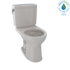 TOTO Drake II 1G Two-Piece Round 1.0 GPF Universal Height Toilet with CEFIONTECT, Sedona Beige, Vitreous China, CST453CUFG#12