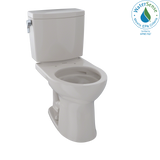 TOTO Drake II 1G Two-Piece Round 1.0 GPF Universal Height Toilet with CEFIONTECT, Sedona Beige, Vitreous China, CST453CUFG#12