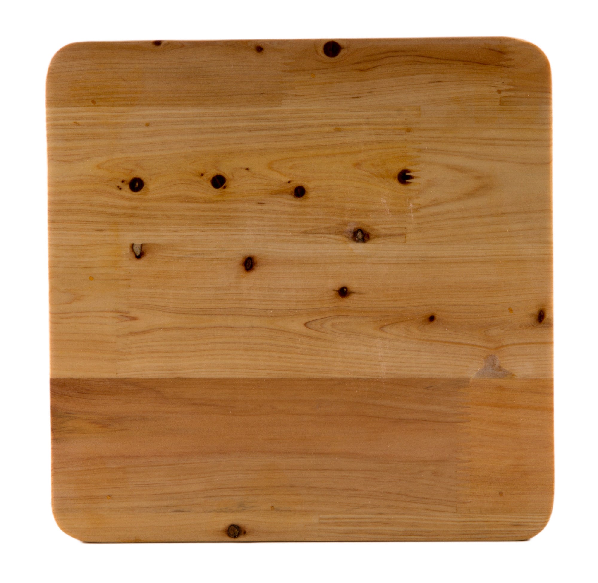 ALFI brand AB4407 10"x10" Square Wooden Bench/Stool Multi-Purpose Accessory, Cedar Wood, Natural Wood