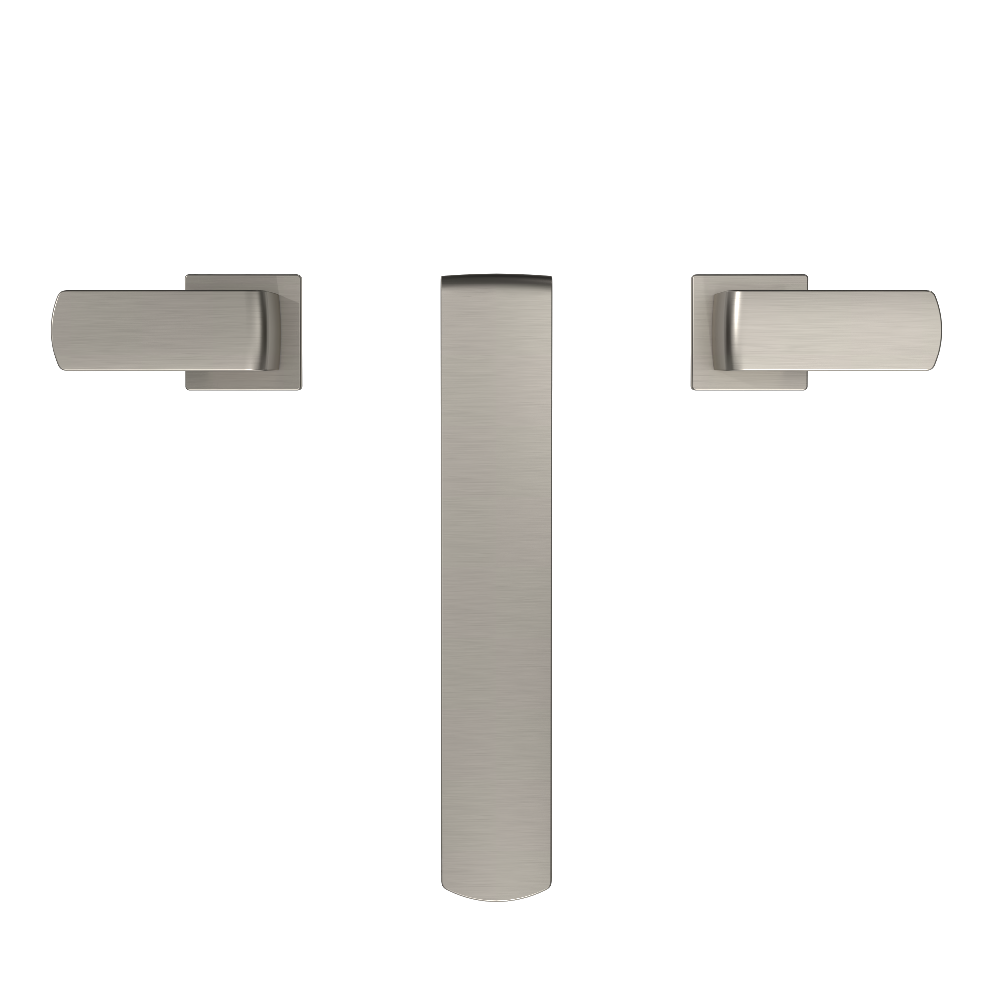 TOTO GR Two-Handle Deck-Mount Roman Tub Filler Trim, Brushed Nickel, Brass, TBG02201U#BN