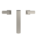 TOTO GR Two-Handle Deck-Mount Roman Tub Filler Trim, Brushed Nickel, Brass, TBG02201U#BN