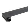 ALFI brand ABSA16S-BM Black Matte 16" Square Wall Shower Arm, Brass