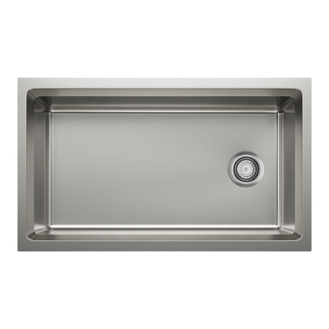 Blanco Inteos 33" Undermount Stainless Steel Workstation Kitchen Sink, Satin Polish, 18 Gauge, No Faucet Hole, 443300