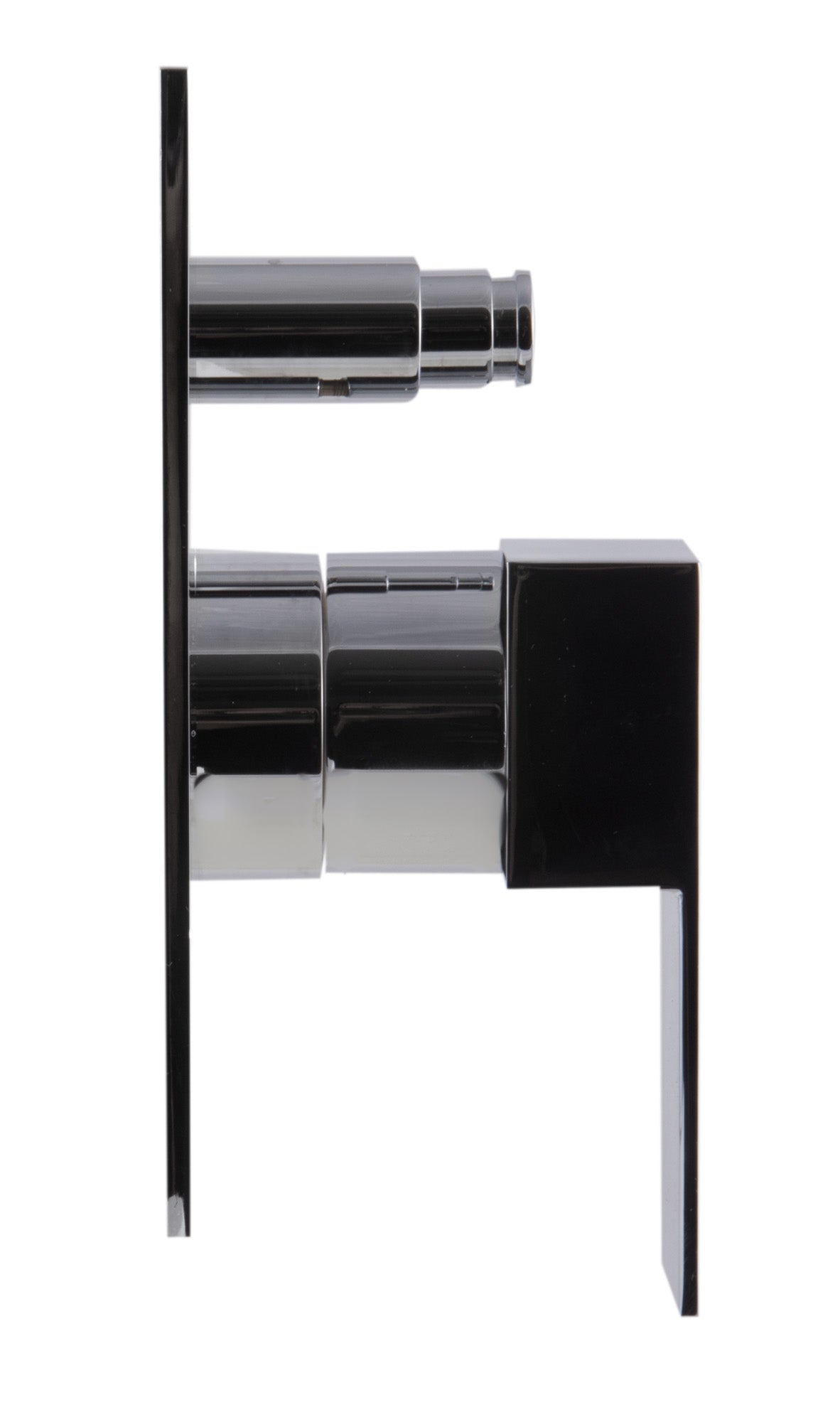 ALFI brand AB6801-PC Polished Chrome Modern Square Pressure Balanced Shower Mixer with Diverter, Brass