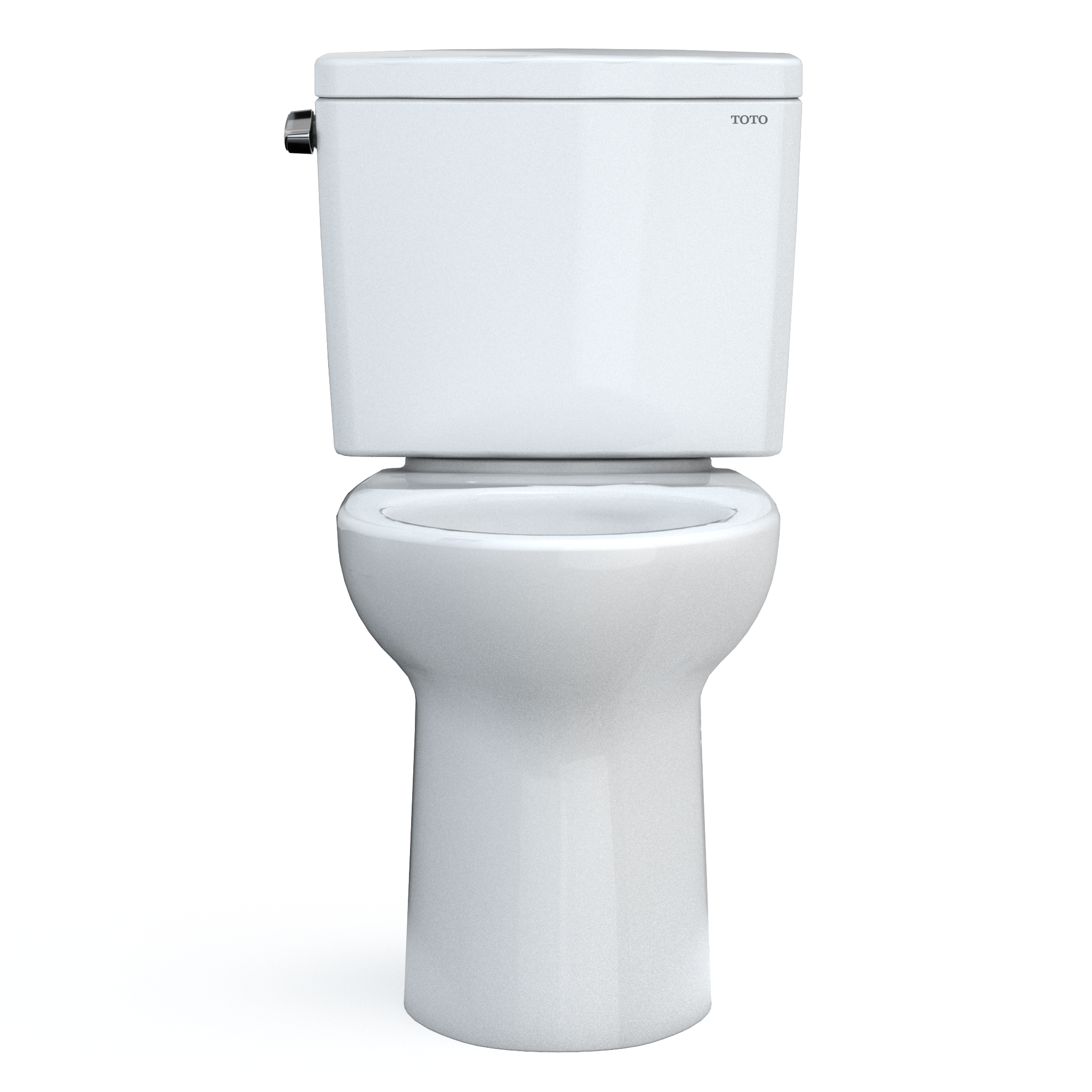 TOTO Drake Two-Piece Elongated 1.6 GPF Universal Height TORNADO FLUSH Toilet with CEFIONTECT and 10 Inch Rough-In, Cotton White, Vitreous China, CST776CSFG.10#01