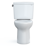 TOTO Drake Two-Piece Elongated 1.6 GPF Universal Height TORNADO FLUSH Toilet with CEFIONTECT and 10 Inch Rough-In, Cotton White, Vitreous China, CST776CSFG.10#01