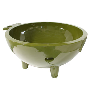 Alternate Image for ALFI brand 63" Acrylic Free Standing Circle Bathtub, Olive Green, FireHotTub-OG
