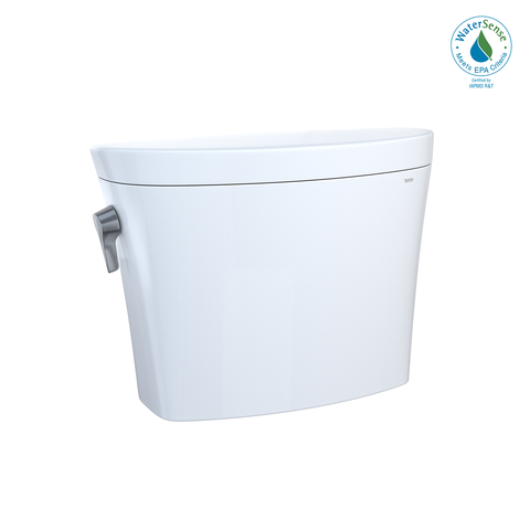 TOTO Aquia IV Arc Dual Flush 1.28 and 0.9 GPF Toilet Tank Only with WASHLET+ Auto Flush Compatibility, Cotton White, Vitreous China, ST448EMNA#01