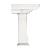 TOTO Promenade 27-1/2" x 22-1/4" Rectangular Pedestal Bathroom Sink for Single Hole Faucets, Colonial White, LPT530.8N#11, Vitreous China, LPT530N#11