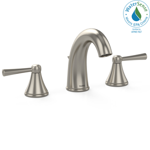Alternate Image for TOTO Silas Two Handle Widespread 1.5 GPM Bathroom Sink Faucet, Brushed Nickel, Brass, TL210DD#BN