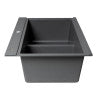 ALFI brand 34" Drop In Granite Composite Workstation Kitchen Sink with Accessories, 50/50 Double Bowl, Titanium, 1 Faucet Hole, AB3418DBDI-T