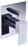ALFI brand AB6801-PC Polished Chrome Modern Square Pressure Balanced Shower Mixer with Diverter, Brass