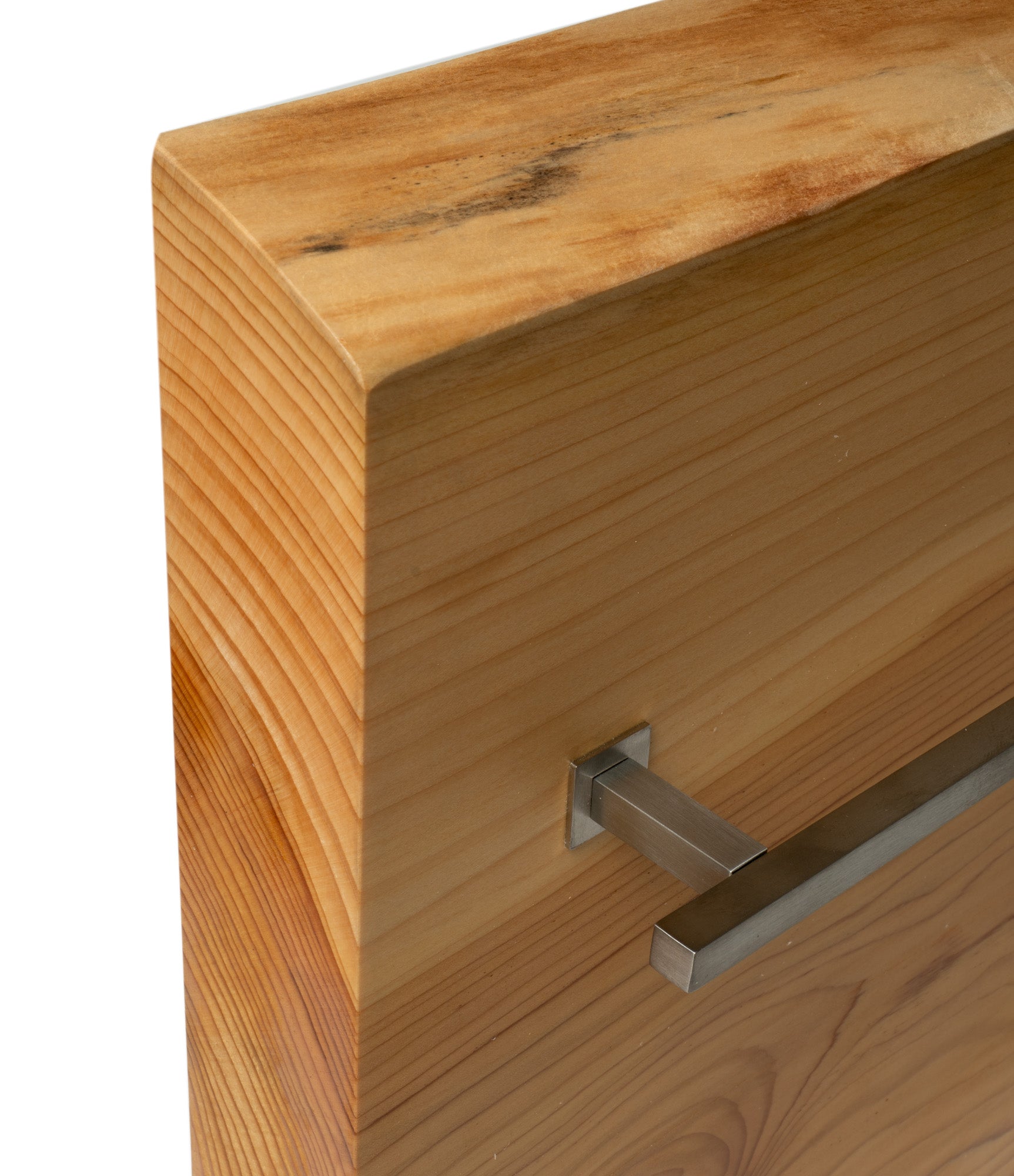 ALFI brand ABTW3216H 32"x16" Live Edge Cedar Wood Towel Warmer, Natural Wood
