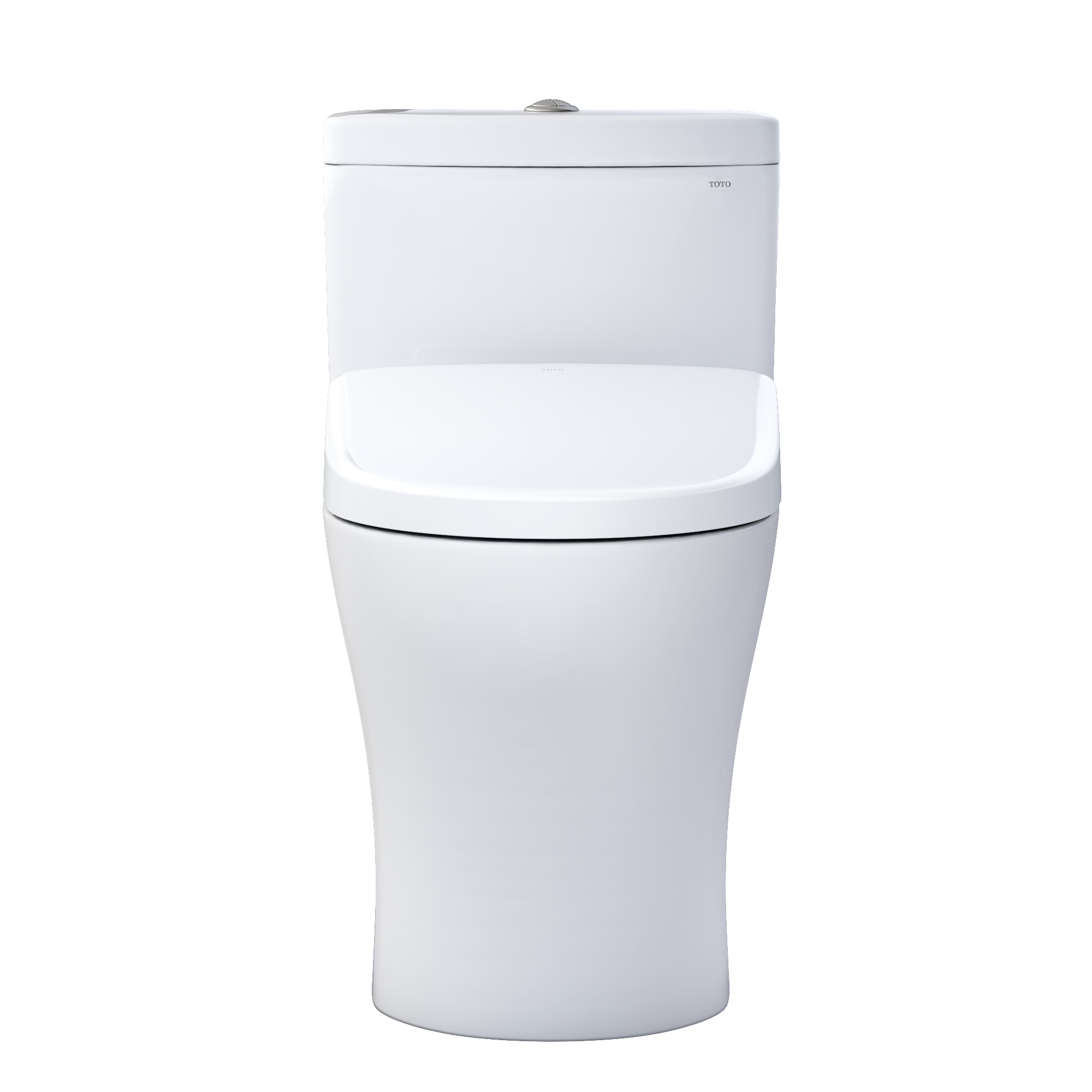 TOTO WASHLET+ Aquia IV One-Piece Elongated Dual Flush 1.28 and 0.9 GPF Toilet with Auto Flush S7A Contemporary Bidet Seat, Cotton White, Vitreous China|Plastic, MW6464736CEMFGNA#01