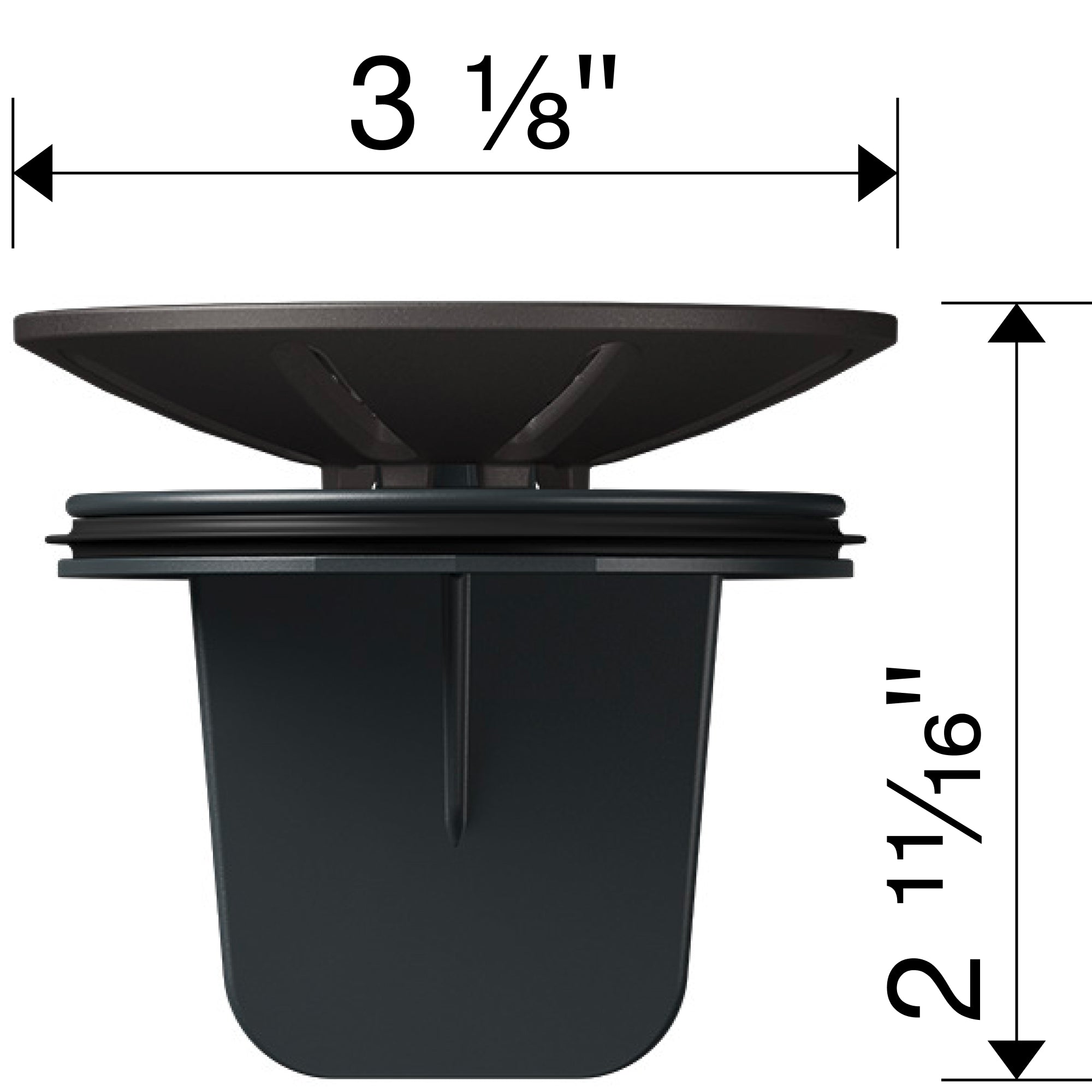 Blanco Essential Silgranit Color-Matched Disposal Flange Drain Insert with Waste Scraper Product Image