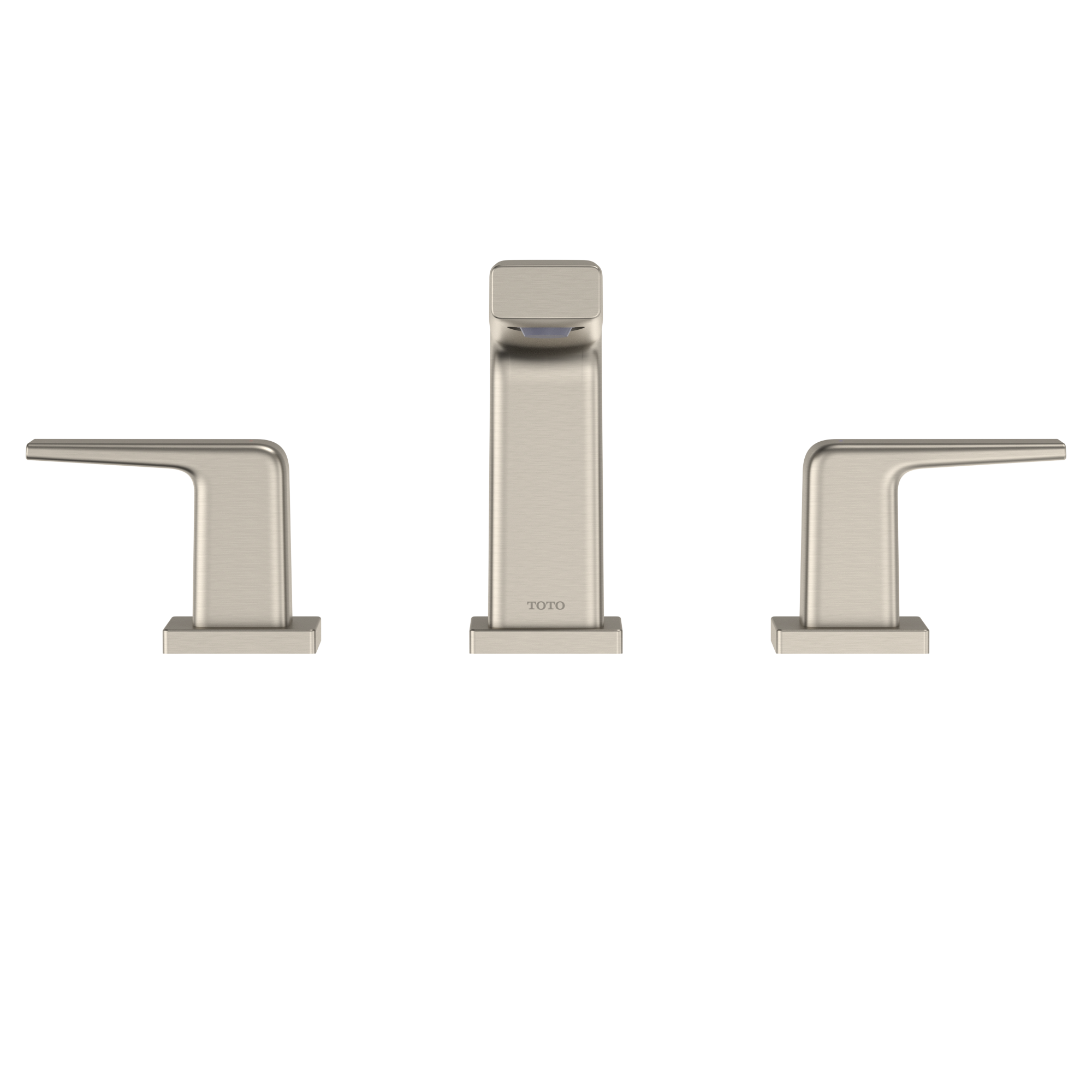 TOTO GB Series 1.2 GPM Two Handle Widespread Bathroom Sink Faucet with Drain Assembly, Brushed Nickel, Brass, TLG10201U#BN