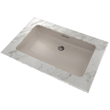 TOTO Rectangular Undermount Bathroom Sink with CEFIONTECT, Bone, Vitreous China, LT191G#03